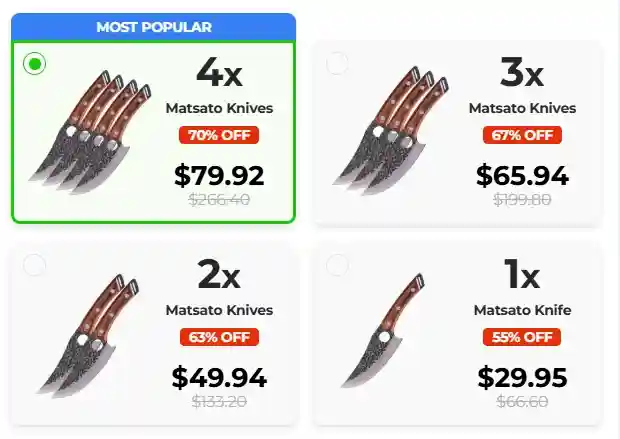 Matsato Knife Price USA 2026 — Official Order Pricing